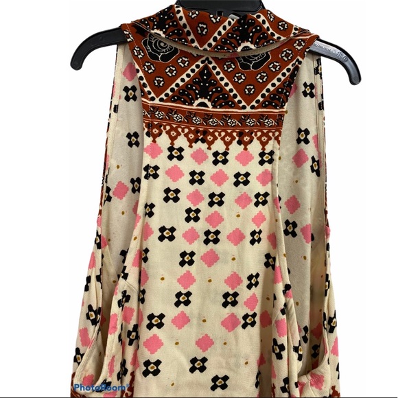 Free People Mixed Print Tunic Size S - Picture 9 of 11